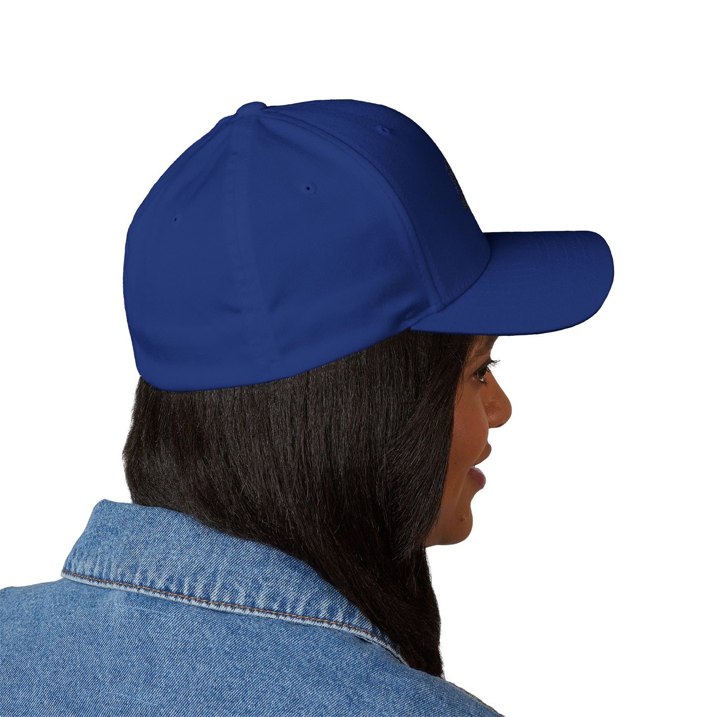 Closed-Back Structured Cap in Blue