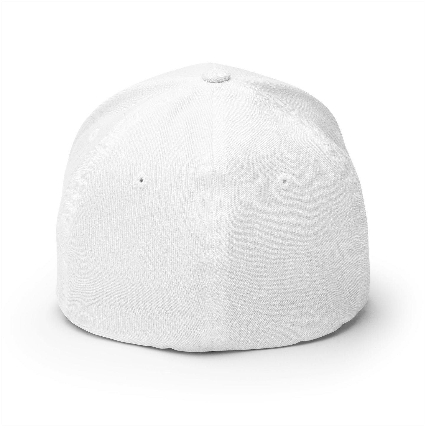 Closed-Back Structured Cap in White