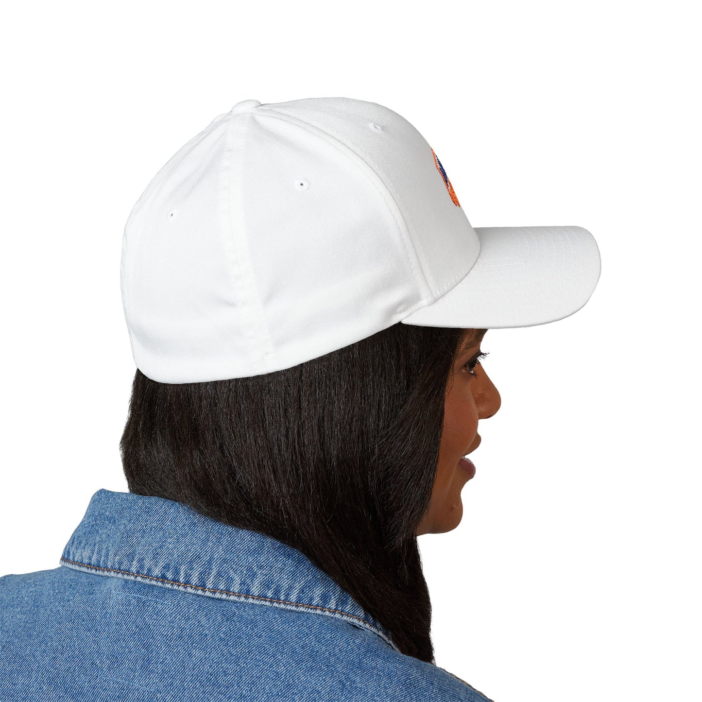 Closed-Back Structured Cap in White